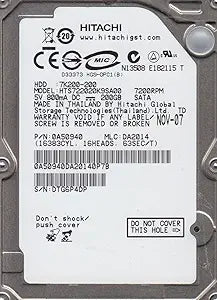 Hitachi HTS722020K9SA00 200GB SATA 2.5" HDD