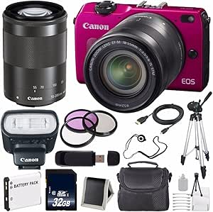 Canon EOSM2 PINK 18-55 Kit Digital Camera