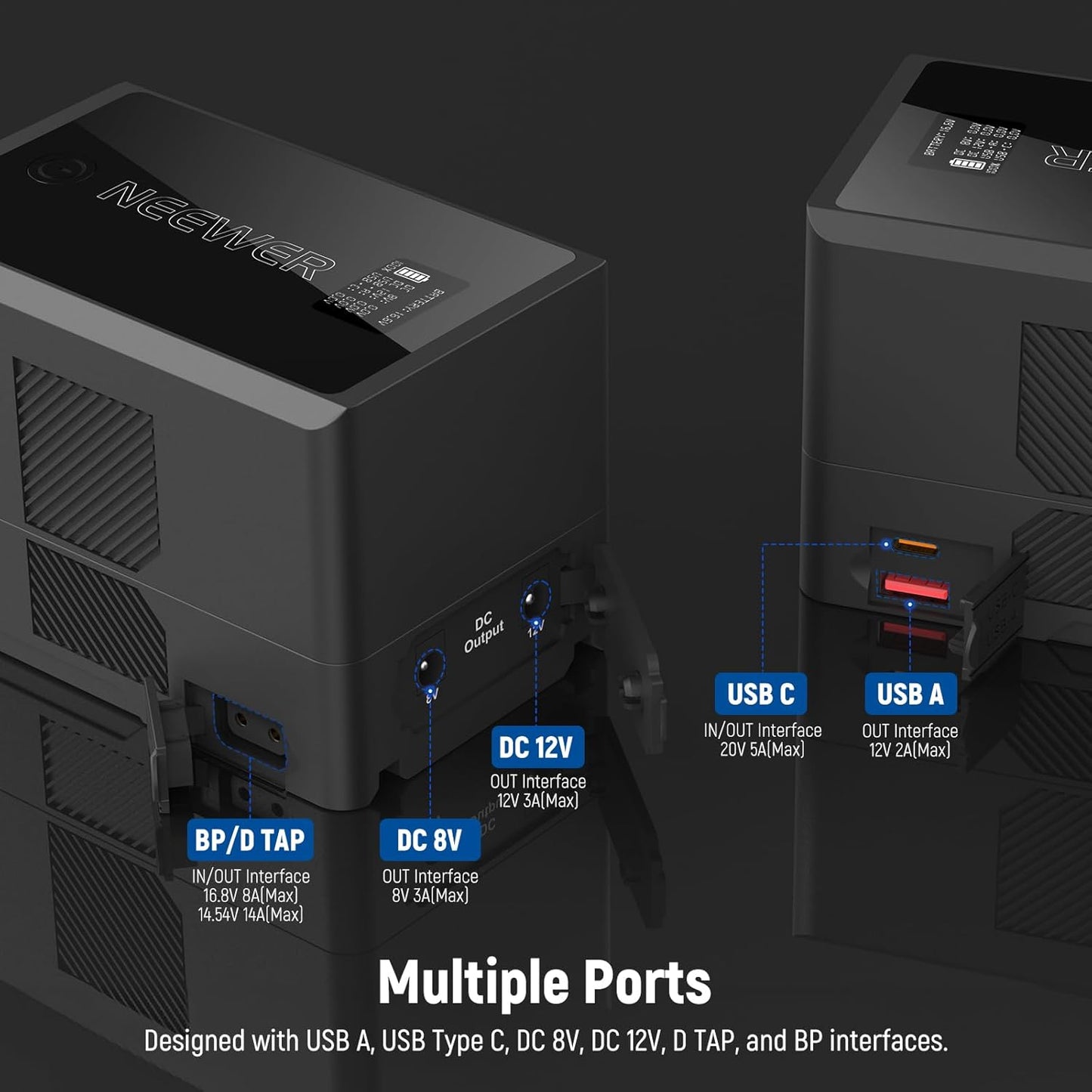 Neewer 10103413 150Wh V Mount Battery USB-C PD