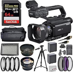 Sony HXR-MC88 Full HD Camcorder Bundle with Wide Angle Lens