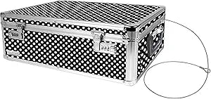 Vaultz Storage Box Lockable Trunk - Polka Dot