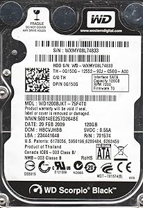 Western Digital WD1200BJKT 120GB SATA 2.5" Hard Drive