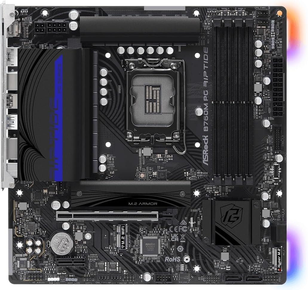 ASRock B760M PG RIPTIDE DDR5 Micro ATX Motherboard