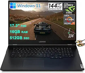 Lenovo Legion 5 Gen 6 17 Ryzen 7 RTX 3060 Gaming Laptop