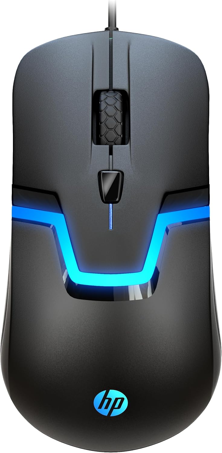 HP M160 Wired RGB Gaming Mouse Optical Sensor — main product image