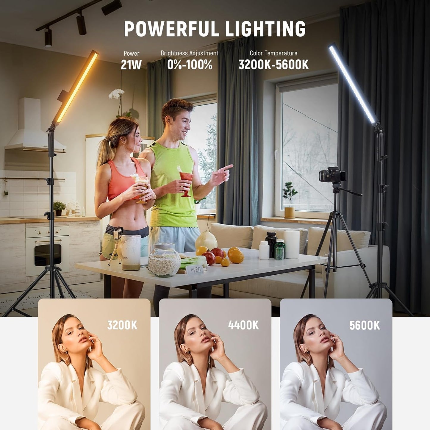Neewer BH20B LED Video Light Kit