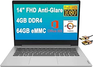 Lenovo Ideapad 1 14" Athlon Laptop - Office 365 Bundle