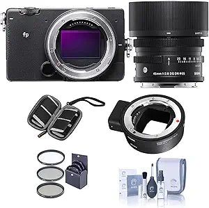 Sigma fp Mirrorless Camera with 45mm Lens & MC-21 Adapter Kit — main product image
