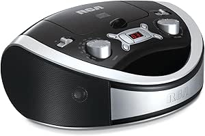 RCA RCD331BK Portable CD Boombox AM/FM Radio — main product image