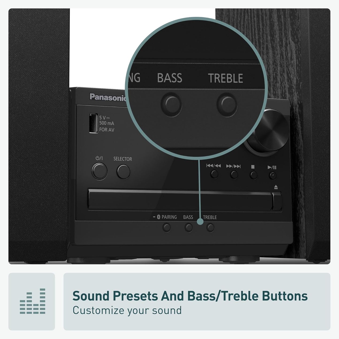 Panasonic SC-PM270PP-K Bluetooth Compact Stereo System