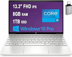 HP HP Envy 13 Business Laptop: 13.3" FHD, i5-1135G7, 8GB RAM, 1TB SSD, Win10 Pro