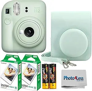 Fujifilm Mini 12 Mint Green Instant Camera Bundle