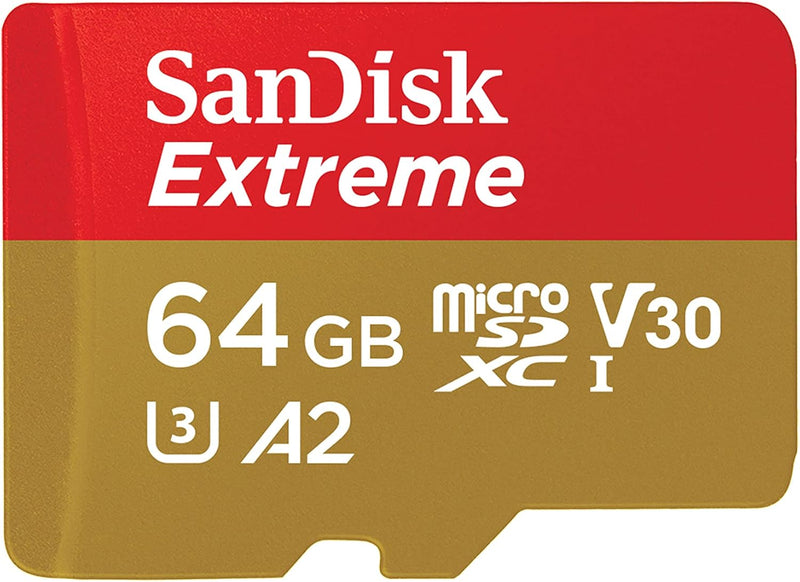SanDisk SDSQXAH-064G-GN6MA 64GB Extreme microSDXC UHS-I Card — main product image