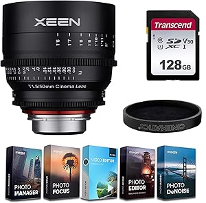 Rokinon XN50-C XEEN 50mm T1.5 Canon EF Cine Lens Bundle