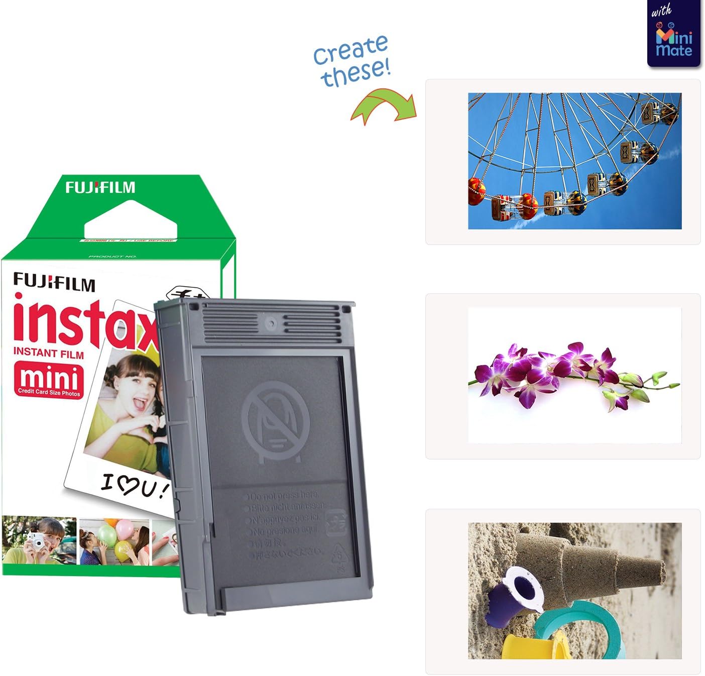 Fujifilm Mini Link 3 Smartphone Printer Bundle