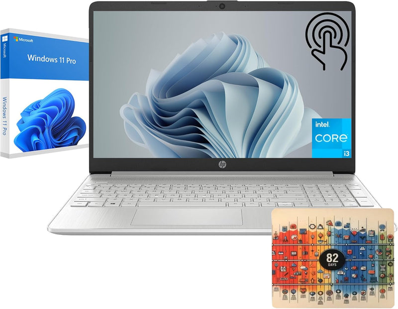 HP i3-1215U 16GB RAM 512GB SSD Windows 11 Pro Touchscreen Laptop — main product image