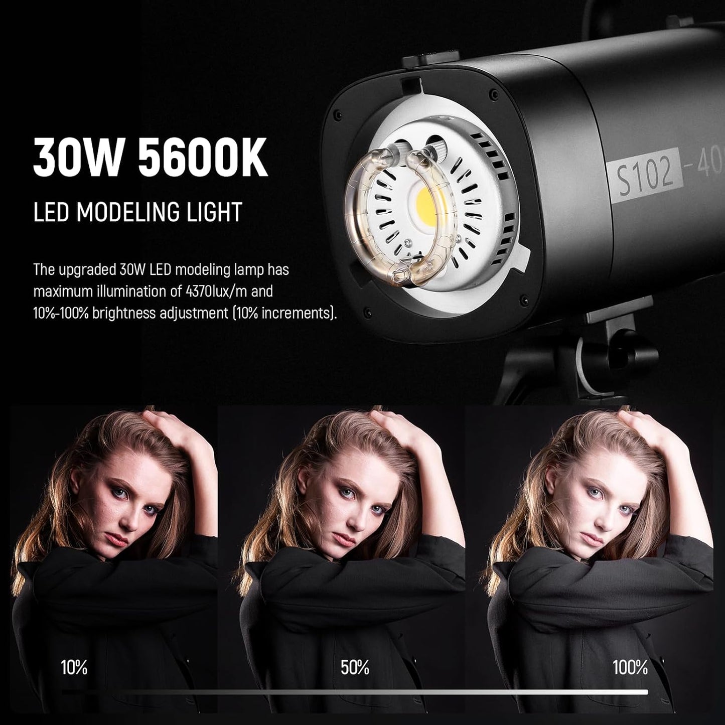 Neewer S102-400W PRO Strobe Flash Kit QPRO Supported
