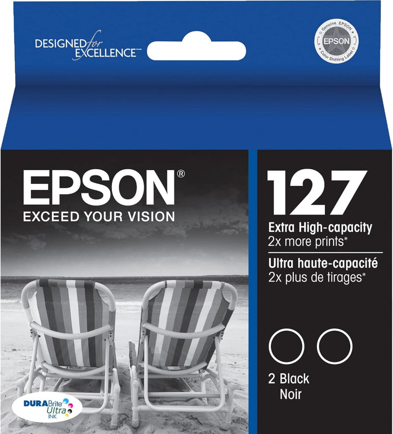 Epson T127120-D2 DURABrite Black Ink Dual Pack — main product image