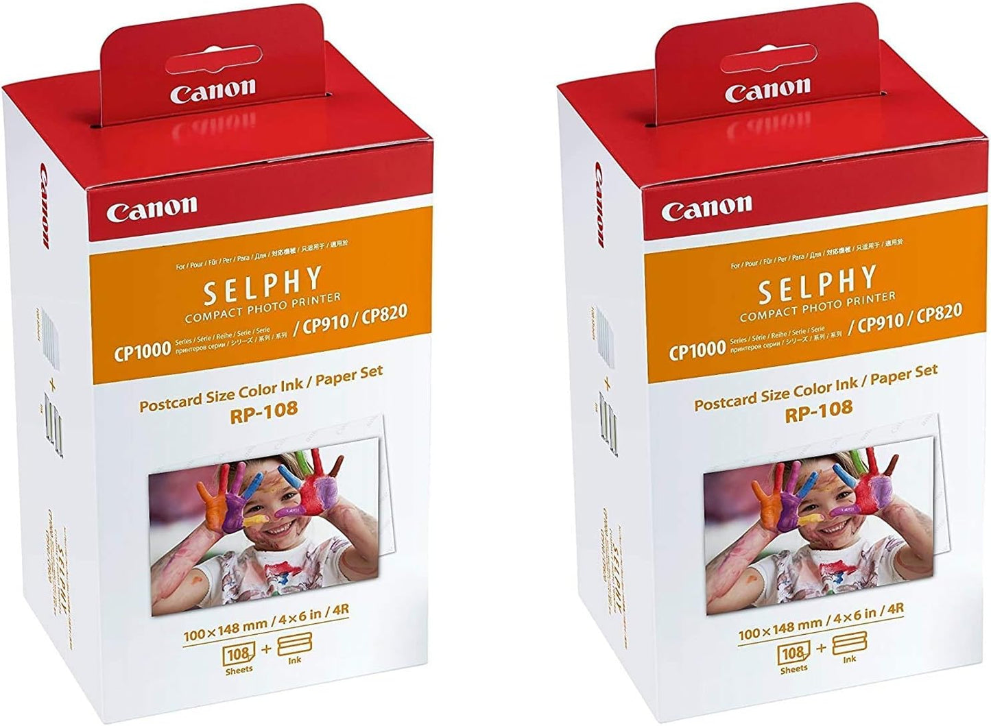 Canon 8568B001 Selphy RP-108 Color Ink Paper Set (2-Pack)