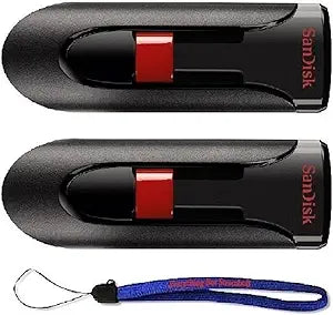 SanDisk SDCZ60-064G-2PK Cruzer Glide - 64GB USB 2.0 Flash Drive 2-Pack