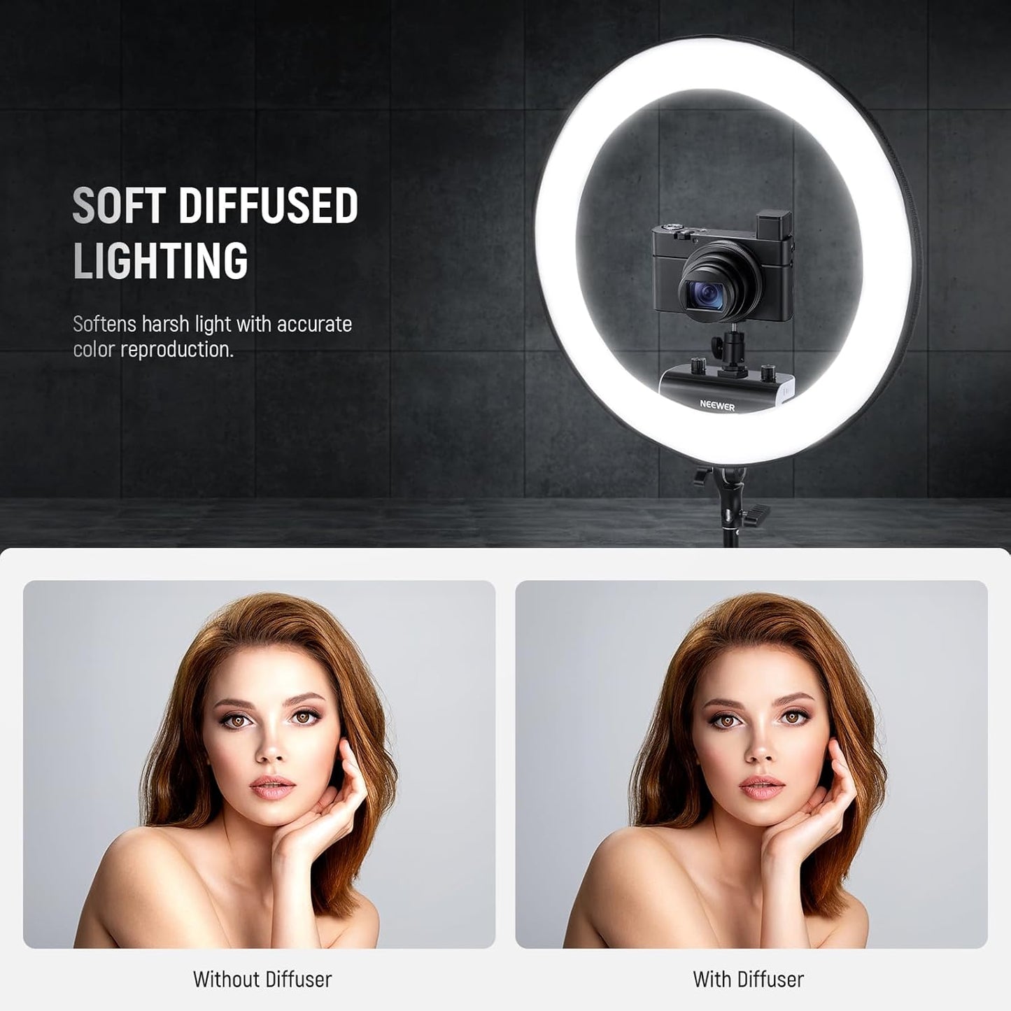 Neewer 10103516 Ring Light Softbox Diffuser