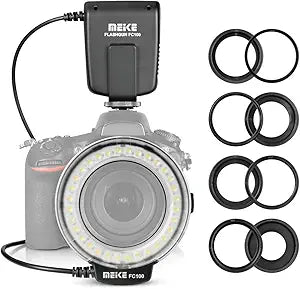 Meike DI-DW40-5MFB Macro Ring Flash LED for DSLR Camera