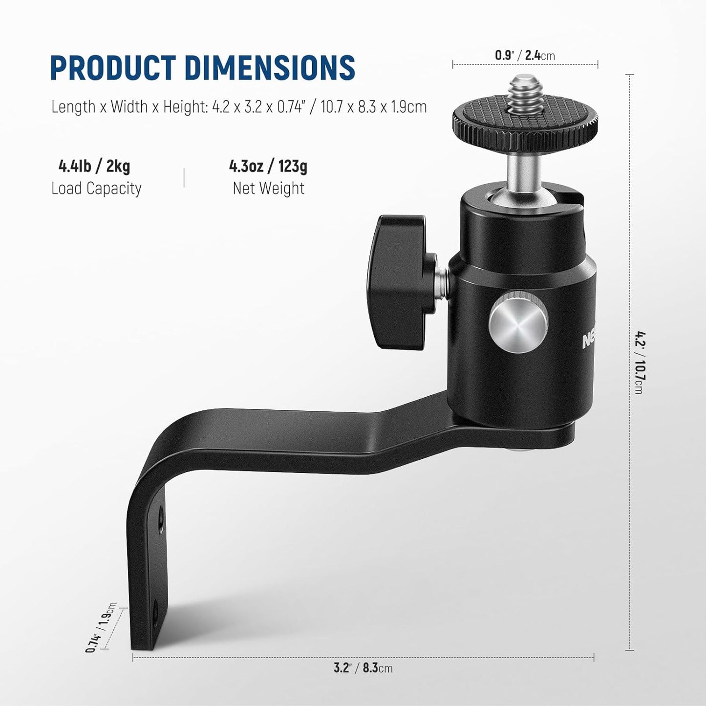 Neewer 10102507 Wall Ceiling Mount Light Bracket