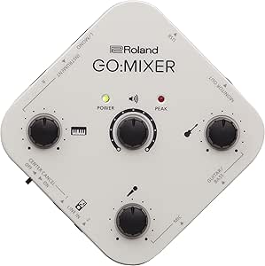 Roland GOMIXER Smartphone Audio Mixer - White Portable — main product image