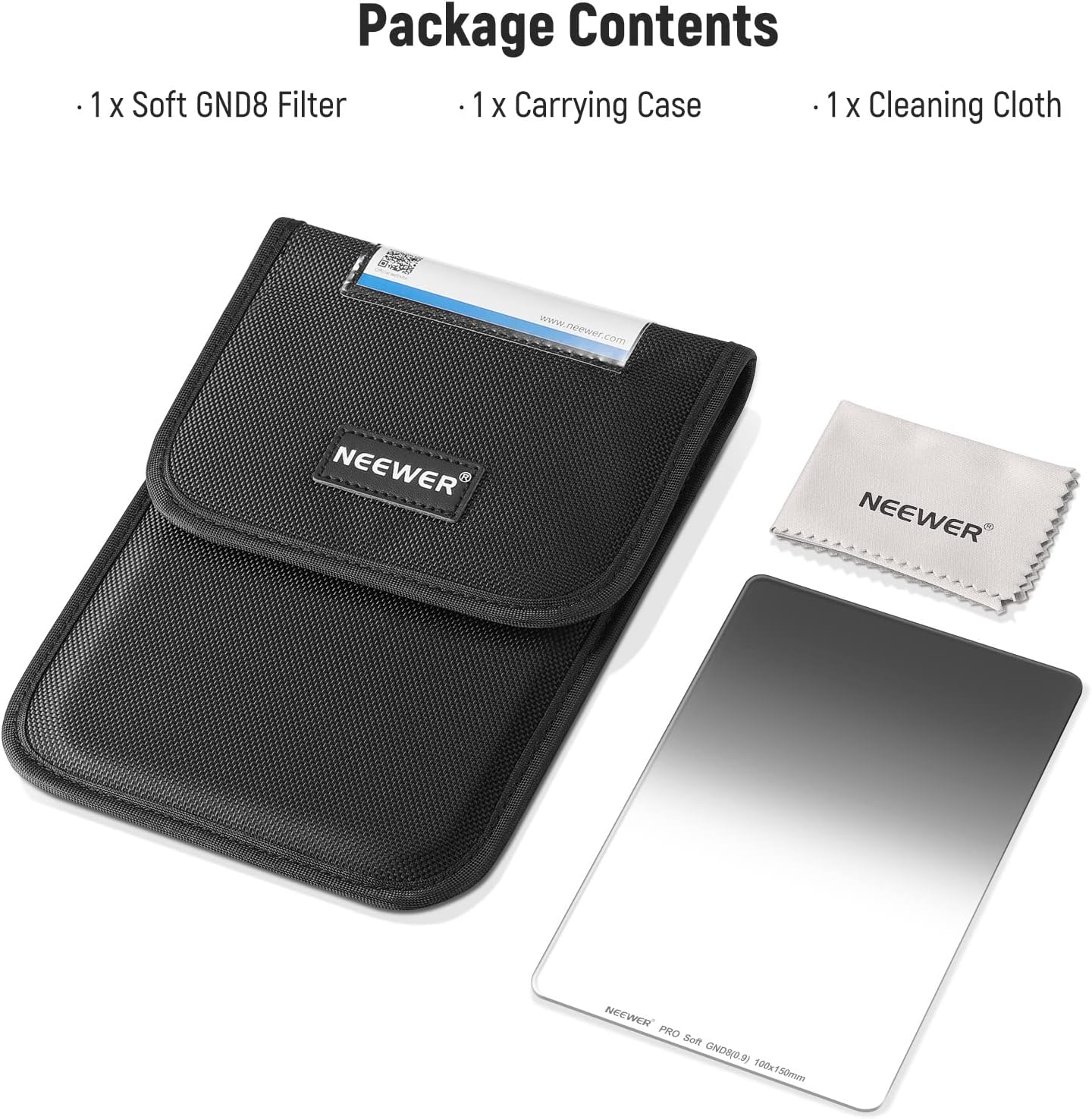 Neewer Soft Square Graduated ND8 Filter 100x150mm