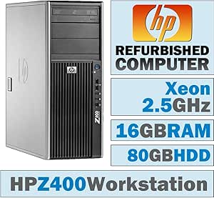 HP Z400 Xeon Workstation Tower - 16GB, 80GB HDD