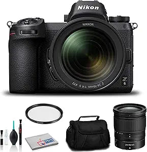 Nikon 1598 Z 6 Mirrorless Camera 24-70mm Bundle