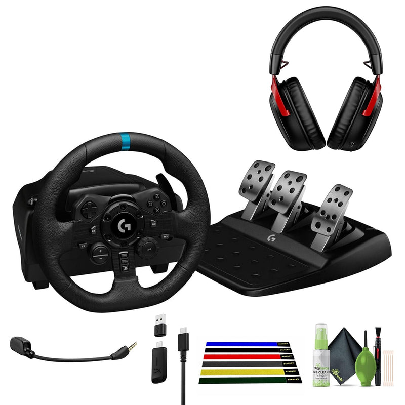 Logitech G923 Racing Wheel & HyperX Cloud III Headset Bundle — main product image