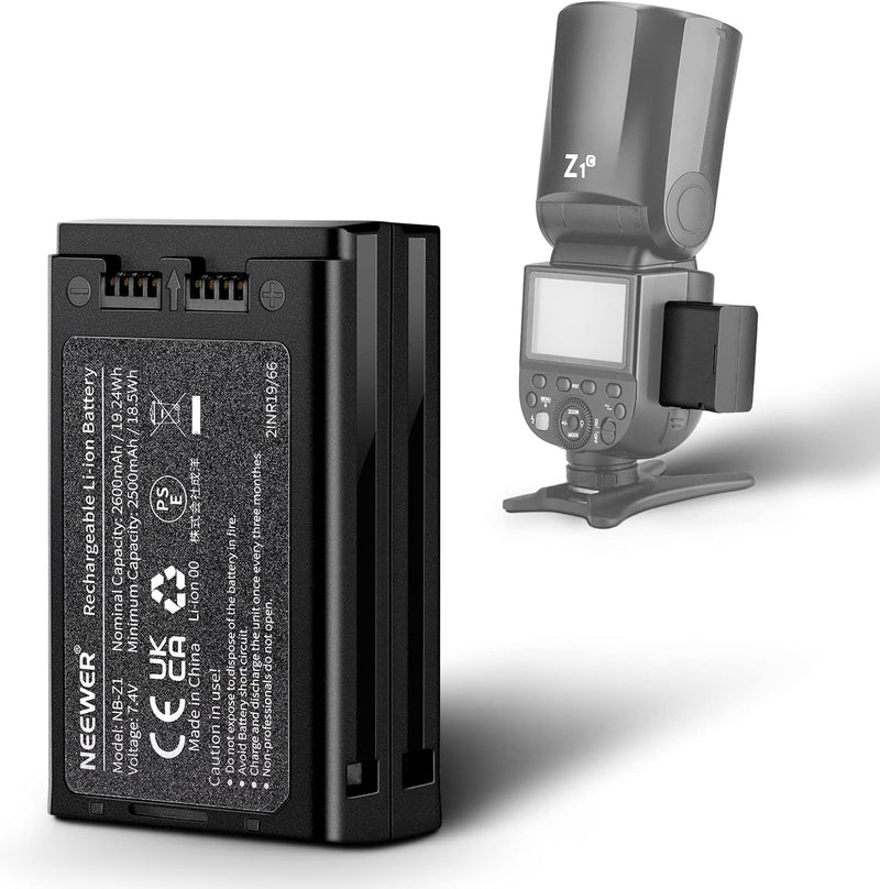 Neewer NB-Z1 Flash 7.4V 2600mAh Li-ion Replacement Battery — main product image