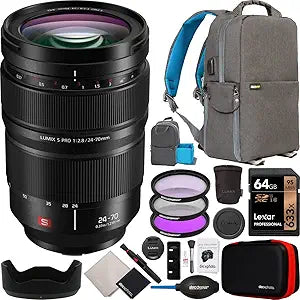Panasonic E11PNS4270F2 24-70mm F2.8 L-Mount Lens Bundle