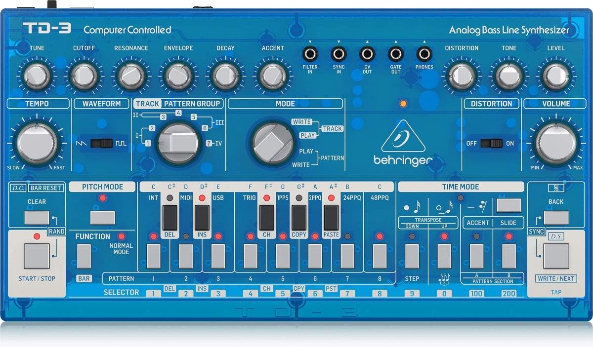 Behringer TD-3-BB Analog Bass Line Synthesizer Distortion Effects