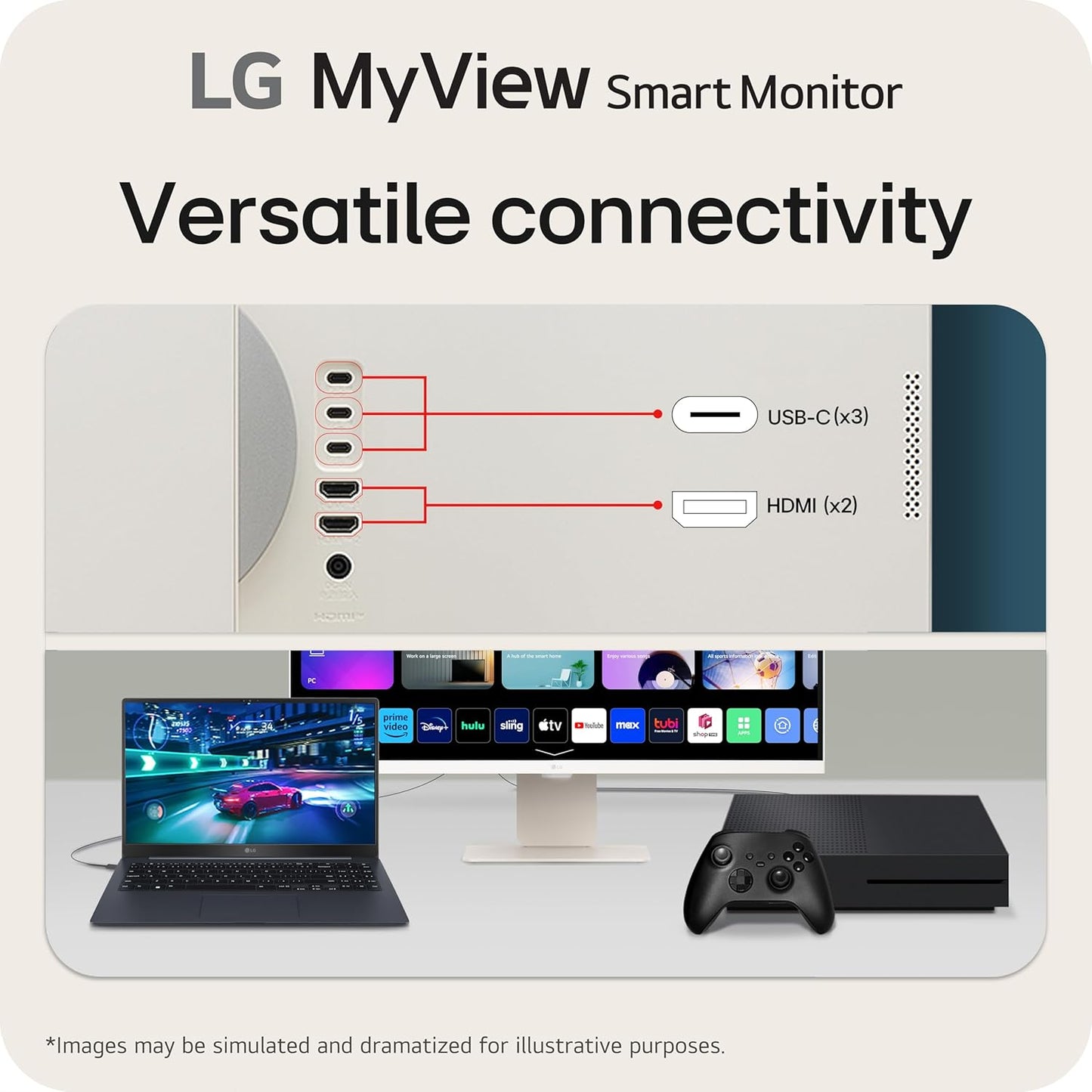 LG 32SR85U-W.AUS 32" 4K UHD Smart Monitor