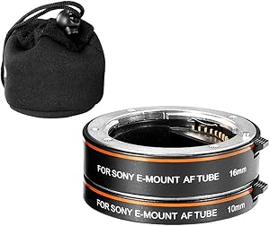 Neewer Metal Macro Extension Tube Set Sony NEX