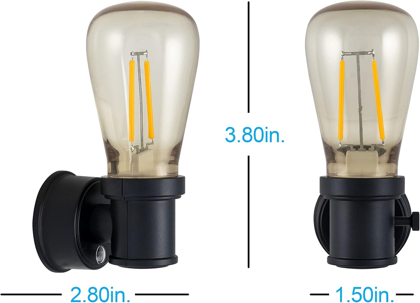 GE 38628 Vintage Edison LED Dusk-to-Dawn Night Light