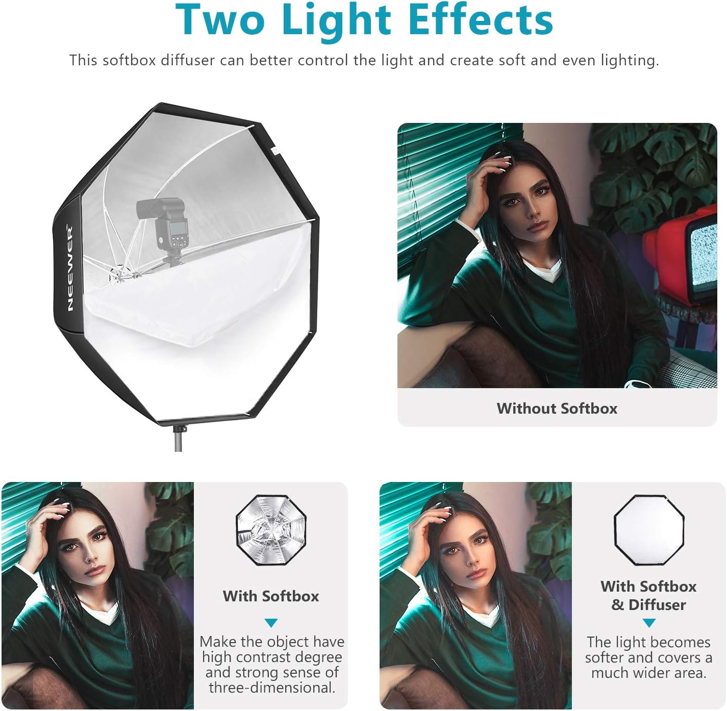 Neewer 10096706 37.5" Octagon Softbox with Bag