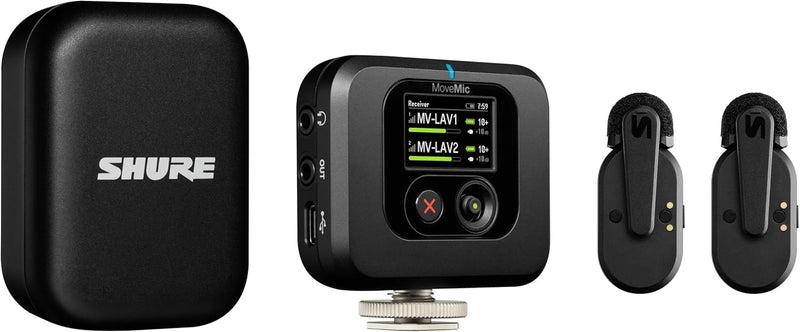 Shure MV-TWO-KIT-Z7 MoveMic Pro Wireless Lavalier Microphones — main product image