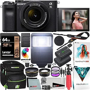 Sony a7C E12SNILCE7CLB Full-Frame Mirrorless Camera Kit