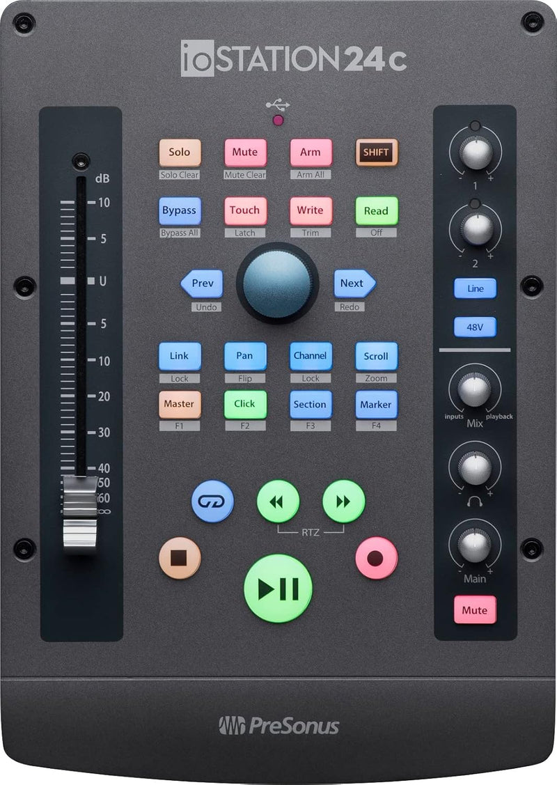 PreSonus ioStation 24c USB Audio Interface Production Controller — main product image