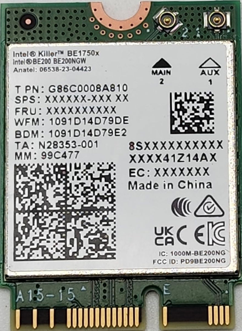 Intel BE200.NGWG.NVX Wi-Fi 7 PCIe Card — main product image