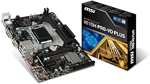 MSI H110M PRO-VD Plus Intel Micro ATX Motherboard (Renewed)