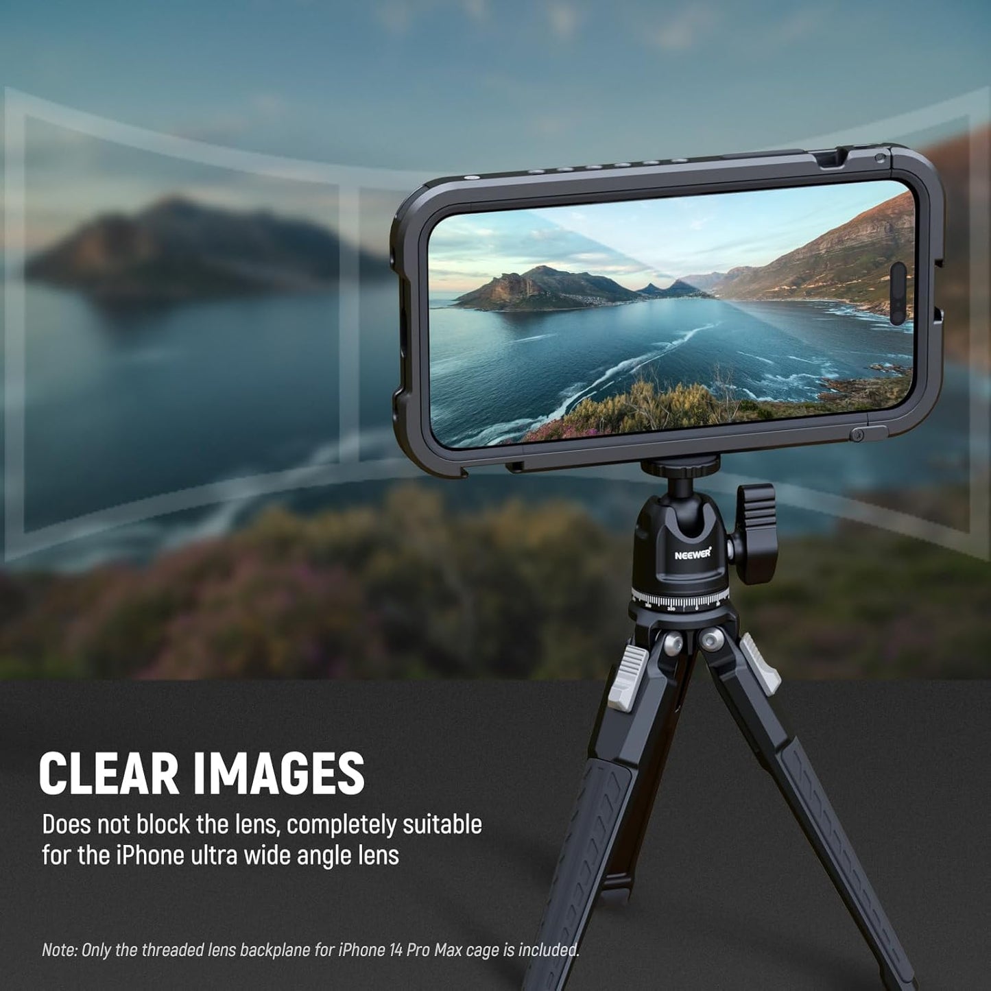 Neewer 10102664 iPhone 14 Pro Max Lens Backplane - 17mm Mount
