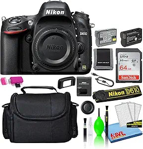 Nikon D610 FX-Format DSLR Camera Deluxe Bundle Renewed