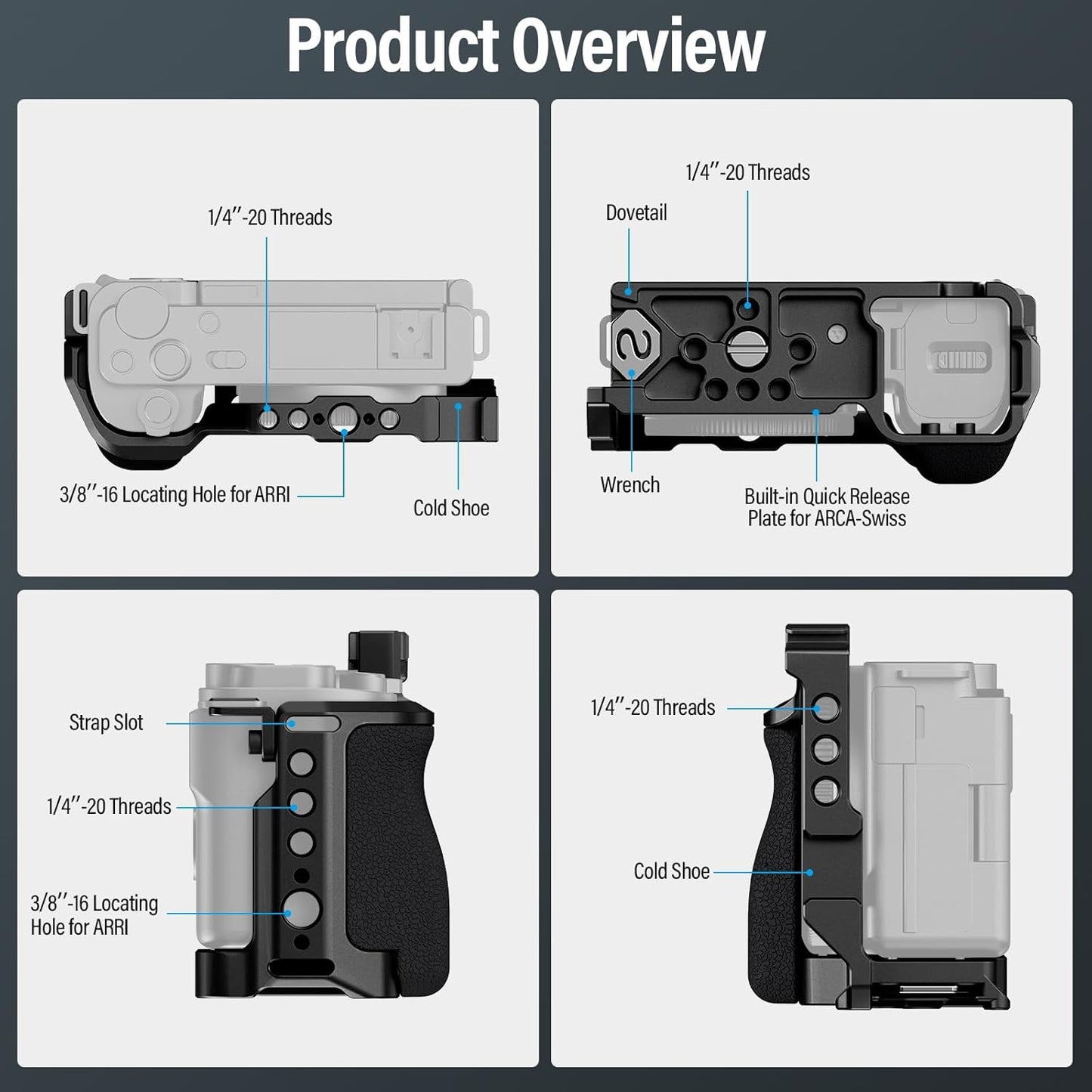 Sirui SC-ZV-E10 ZV-E10 Camera Cage with Grip
