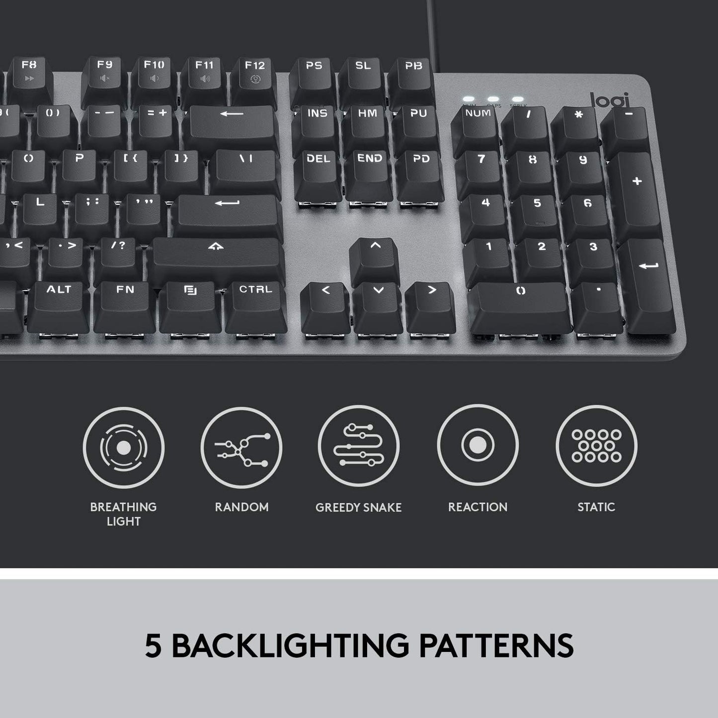 Logitech 920-009862 K845 Mechanical Illuminated Keyboard USB
