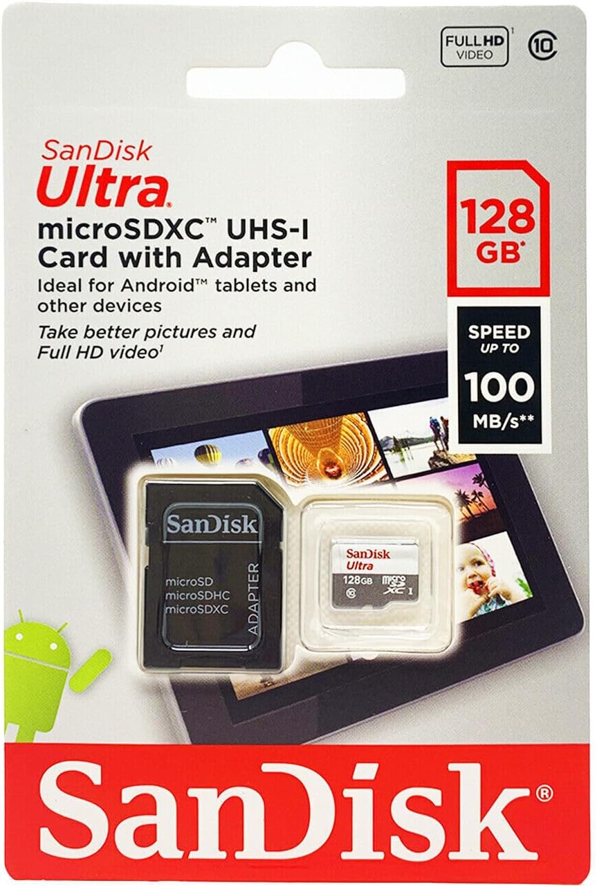 SanDisk SDSQUNB-128G-AZFMN 128GB microSD Card Amazon Edition