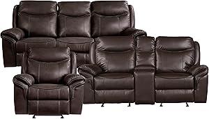 Lexicon 194840123170 Braelyn 3-Piece Reclining Sofa Set